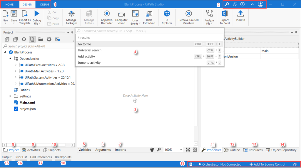 UiPath Interface